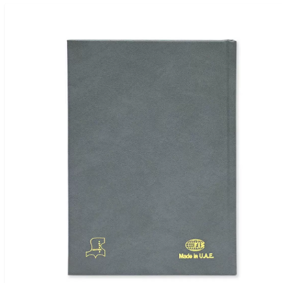 FIS A5 Bonded Leather Russian Diary 2024 (Russian/English) Grey - FSDIRUB0124GY