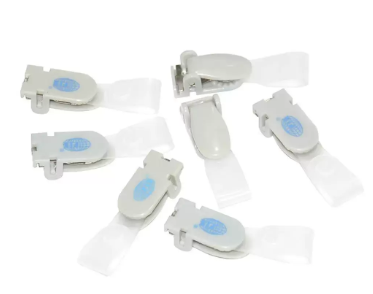 50-Piece FIS Name Badge Clip Grey - FSNAB-02GY