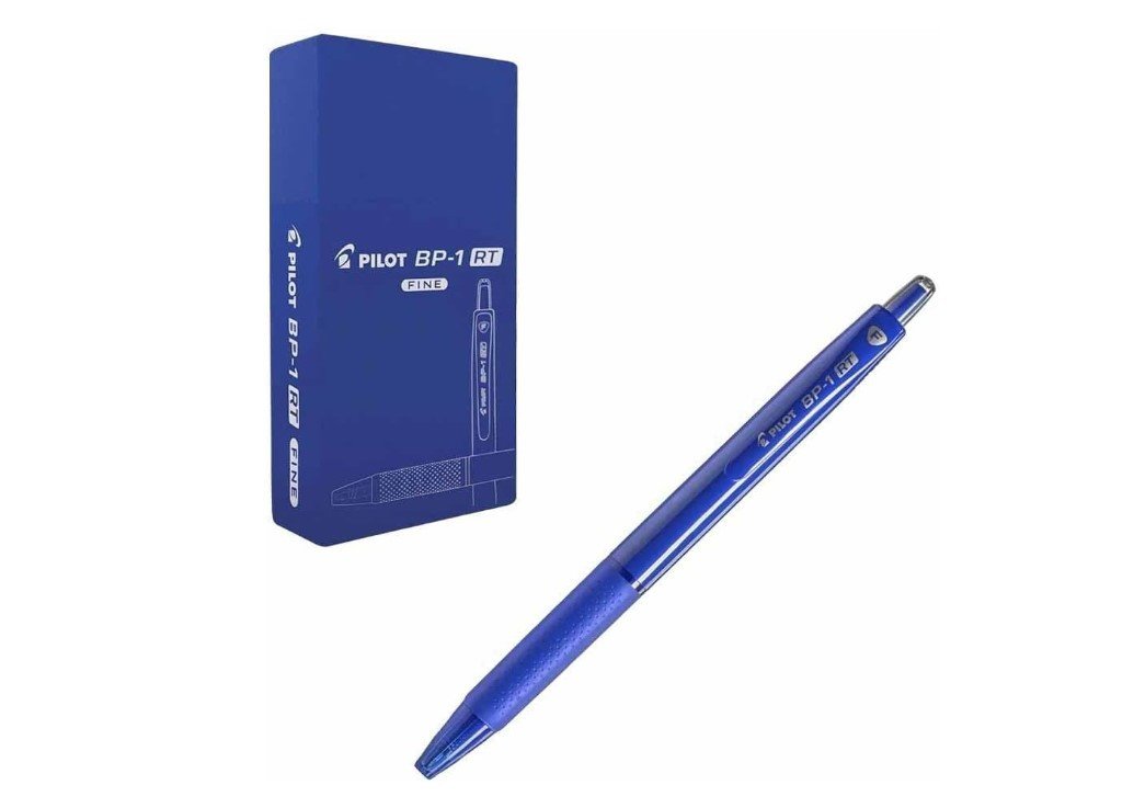 Pilot BP-1 RT 0.7 mm Fine Tip Ball Pen Blue - Pack of 12 Pieces