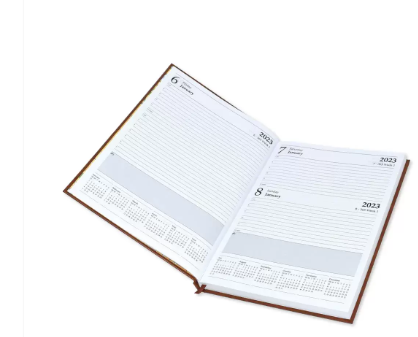 FIS A4 Diary 2023 English (Saturday & Sunday Combined) Chocolate - FSDI47E23CH