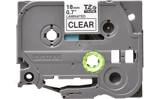 Brother P-touch 18mm TZ-141 Laminated Tape, 8 m, Black on Clear