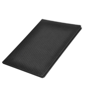 FIS A4 Certificate Folder Italian PU 1-Side Padded Cover, Black - FSCLCHPUBKD3