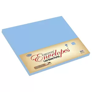 FIS Laid Paper Envelopes Peel & Seal, Pack of 50 Pcs. Blue Color, C4 (229 x 324 mm), 100 GSM - FSEE1042PBL50
