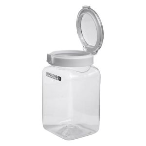 Royalford 600Ml Pet Canister With Lid - Plastic - Clear
