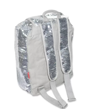 Penball Paillette Back Pack, Silver Color - PBSBVS256-S