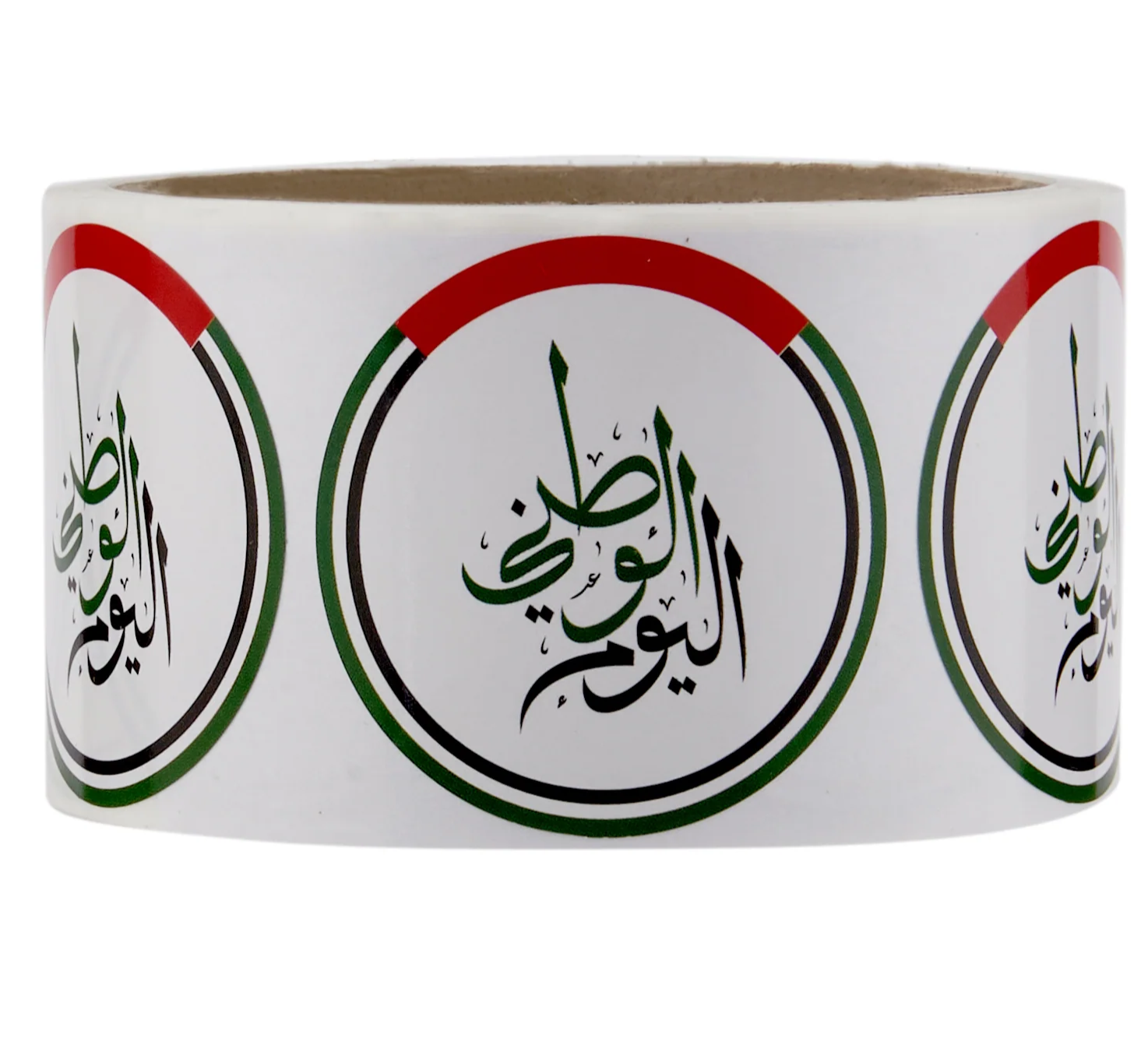 Round UAE National Day Sticker 250 Pieces
