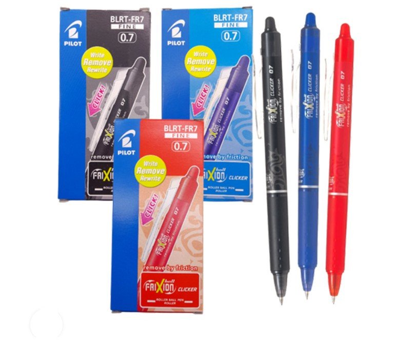 Pilot Frixion Clicker Rollerball Pen, 0.7 mm Tip