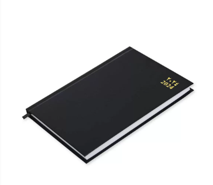 FIS Diary 2024 Arabic/English (Friday & Saturday Combined) A5, Black - FSDI91AE24BK