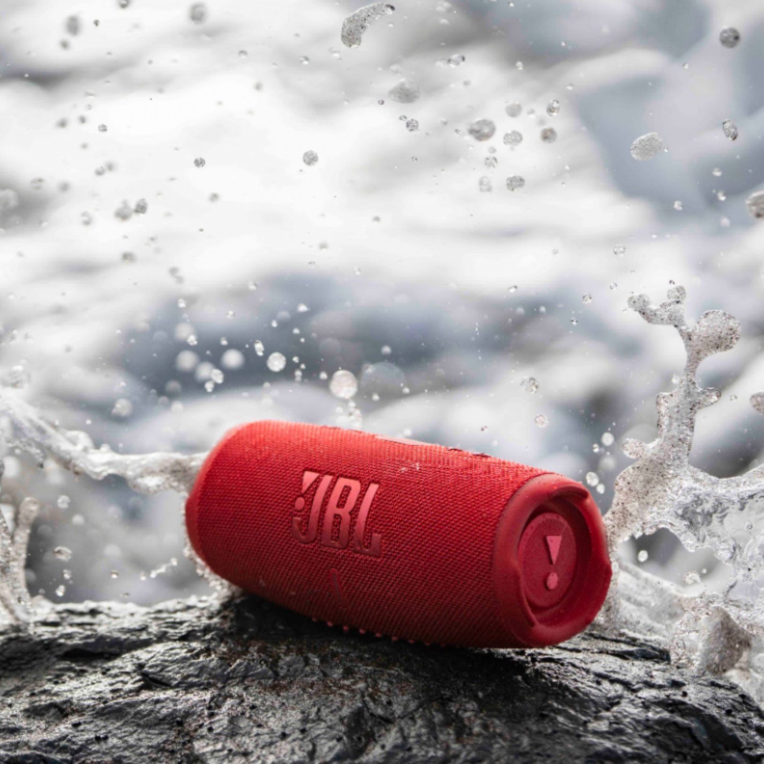 JBL Charge5 Splashproof Portable Bluetooth Speaker - Red