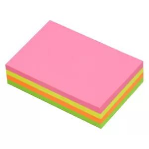 FIS Sticky Note, 4 Assorted Fluorescent Colours, Size 3 x 2 Inch, 200 Sheets, Quantity per Pack 6 - FSPO324C200
