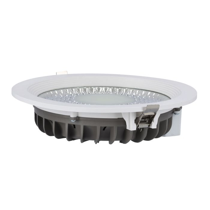 Geepas GESL55078 Round Slim Downlight 30W - COB Ceiling Light | Natural Cool White 6500K | Long Life 50,000 Burning Hours | Ultra Slim | 2 Years Warranty