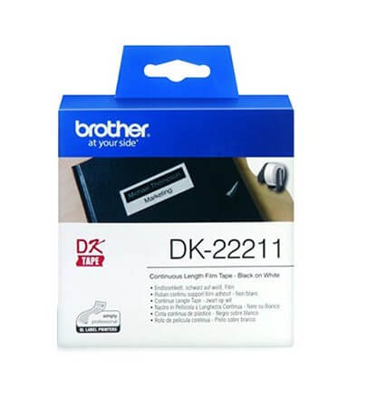 Brother DK-22211 Continuous Length Film Tape - 29mm x 15.24m