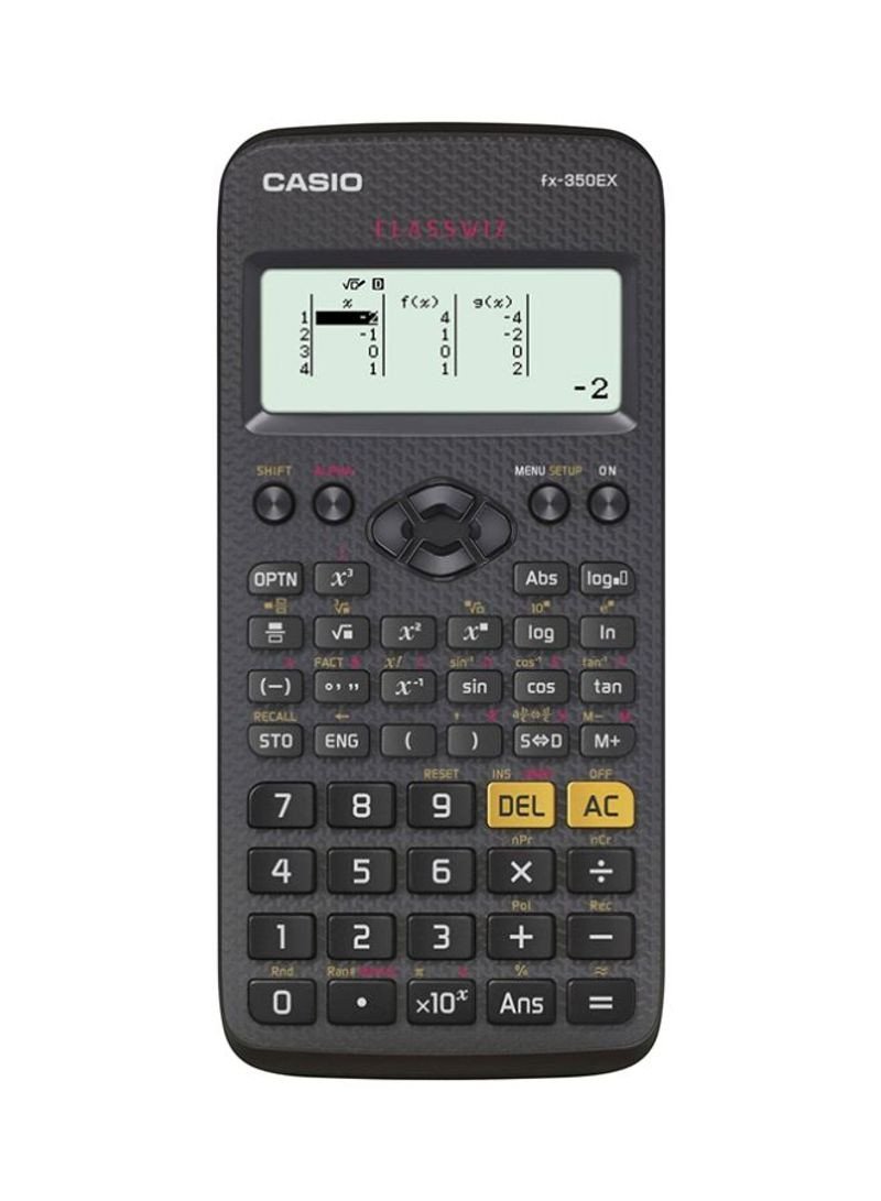 Casio ClassWiz FX-350EX Calculator BlackCasio ClassWiz FX-350EX Calculator Black