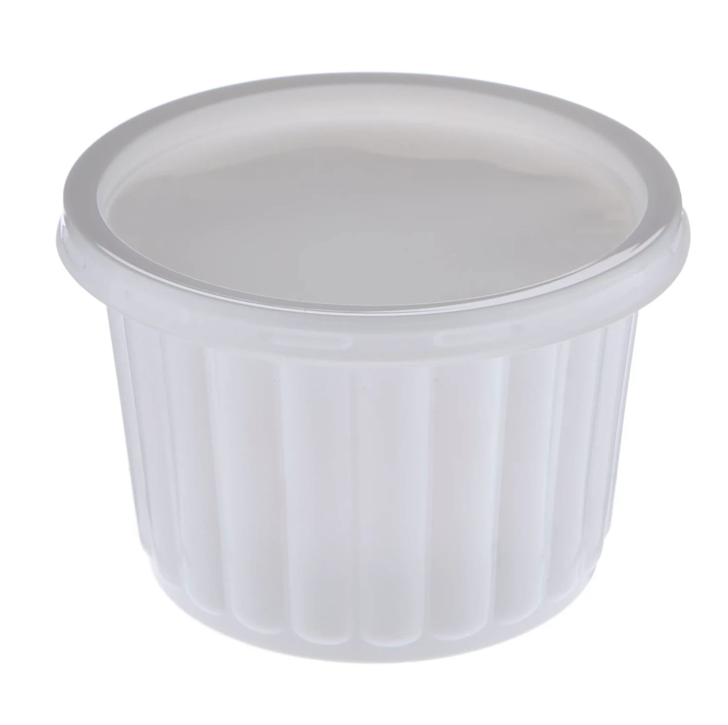 Plastic Corrugated Round Container White
