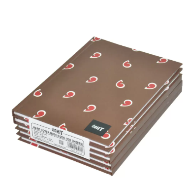 5-Piece Light Hard Cover Notebook, Single Ruled (100 Sheet) A5 Size - LINBA51507