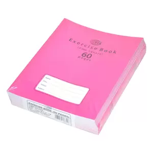 FIS Exercise Books 5 mm Square with Left Margin, 60 Pages, Pack of 12 Pieces, 16.5 x 21 cm Size - FSEBSQ05060N