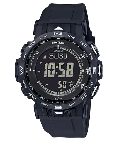 Protrek Solar Powered Sports Men's Black Digital PRW-30Y-1BDR, Black