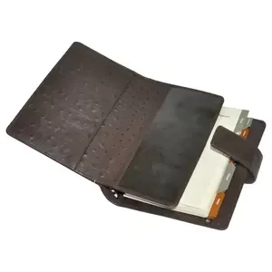 FIS Genuine Struthio Leather Organizers, 110x170mm Size, Brown Color - FSORLO4BR