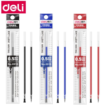 1PCS 4PCS Deli S93 Metal Gel Ink Pen Roller Ball Pen Gel Pen 0.5mm Metal Case Pen Ballpoint 4 Colors Customize LOGO Name
