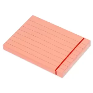 FIS Sticky Note Pad, 3X4 inches, Pack of 12, Ruled Neon Pink -FSPO3X4RNPI