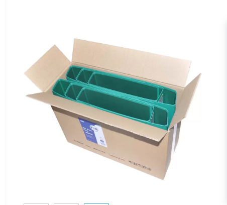 PP Lever Arch File, 8cm, F/S Size, Green, PP Origin Germany - FSBF8PGRFN10