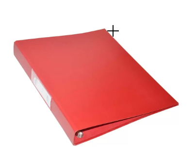 FIS PP Ring Binders, 4 Ring, 25 mm, Red Color, A4 Size - FSBDD4PPA4RE