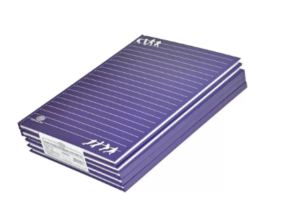 5-Piece FIS Hard Cover Notebook Single Line A4, 100-Sheets - FSNBA419-05