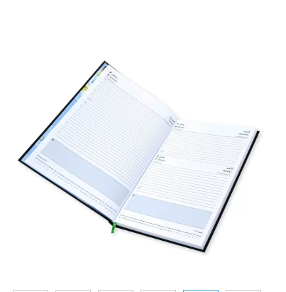 FIS A4 Diary 2024 Arabic/English (Saturday & Sunday Combined) Green - FSDI47AE24GR