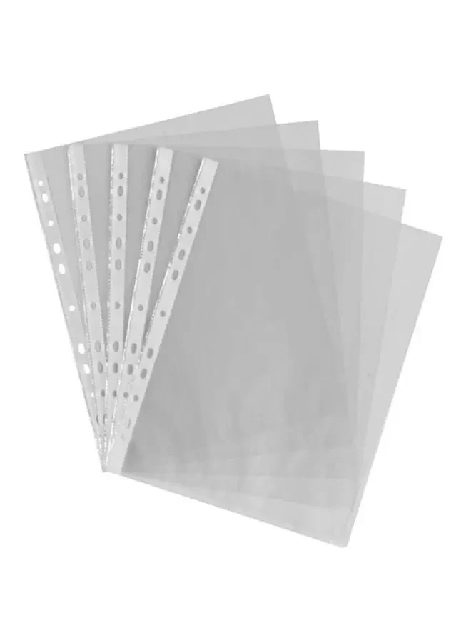 Partner A4 Punched Pocket Clear 100 Pieces