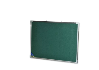 FIS Fabric Board Green with Aluminium Frame, 60X90cm - FSGNF6090GR