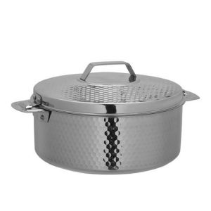 Royalford Re Hammerd Hot Pot - Stainless Steel - Silver - RF10536
