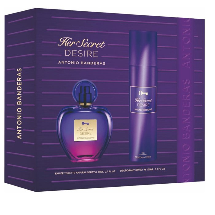 ANTONIO BANDERAS HER SECRET DESIRE (W) SET EDT 50ML + DEODORANT 150ML