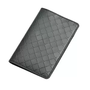 FIS Black Polyurethane For Unisex - Passport Wallet - FSGNBKD2