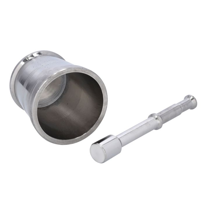 4" Stainless Steel Grinding Bowl, RF10431 | Rust-Proof & Hygienic | Durable Heavy-Gauge Design | Easy-Grip Handle | Mortar And Pestle Manual Spice Grinder For Herbs, Grains, Spices, Nuts, Seeds, Tea,