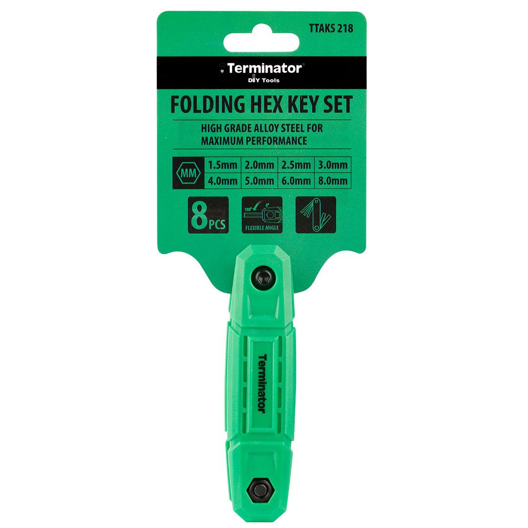Terminator Folding Hex Key Set 8pcs