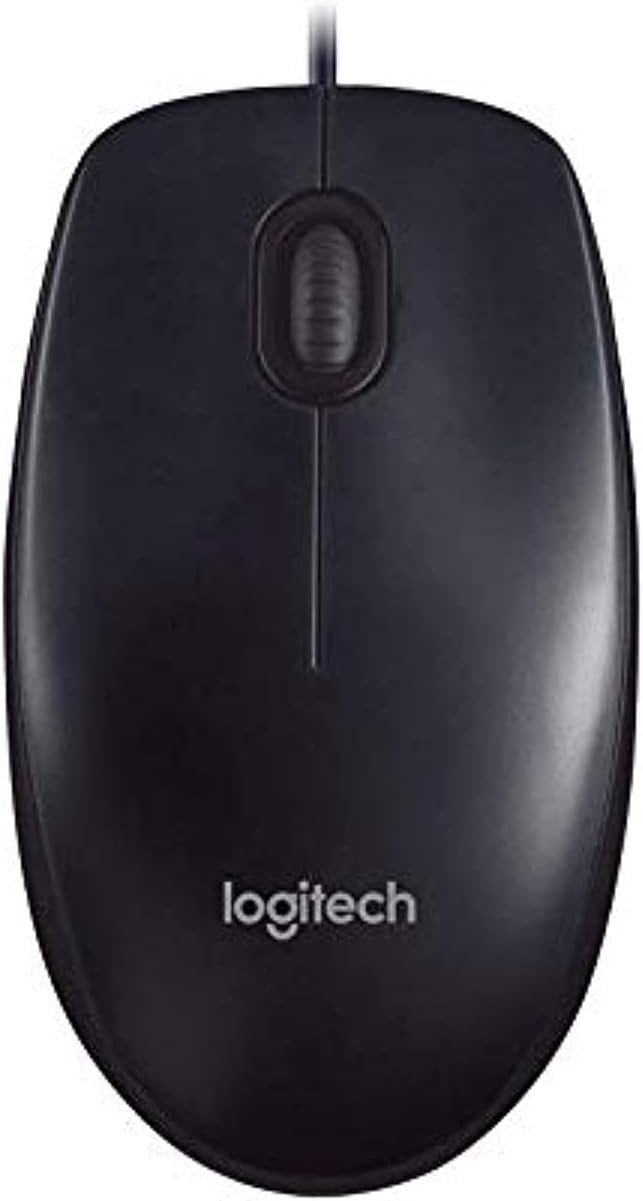 Logitech M90 Wired USB Mouse, Black