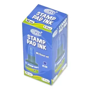 12-Piece FIS Stamp Pad Inks 30 ml, Blue Color - FSIK030BL