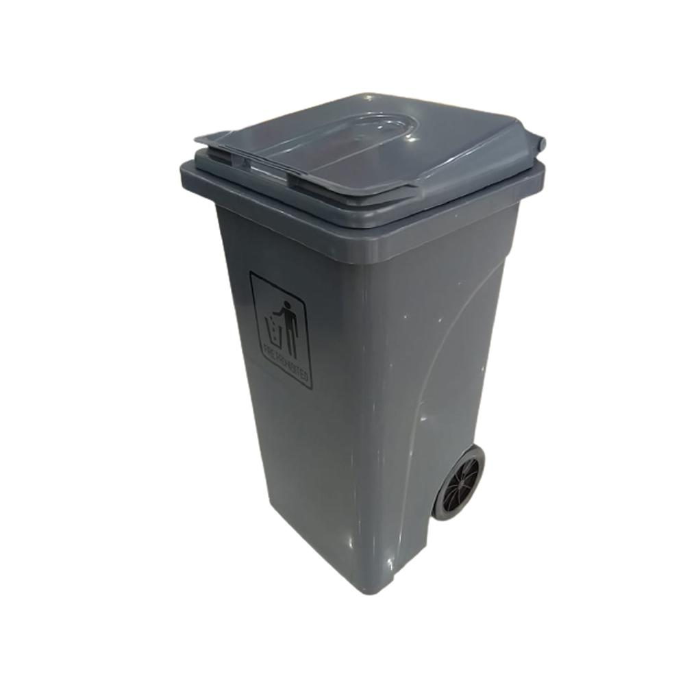 Previous Next AKC Plastic Garbage Bin | 120LTR | GREY