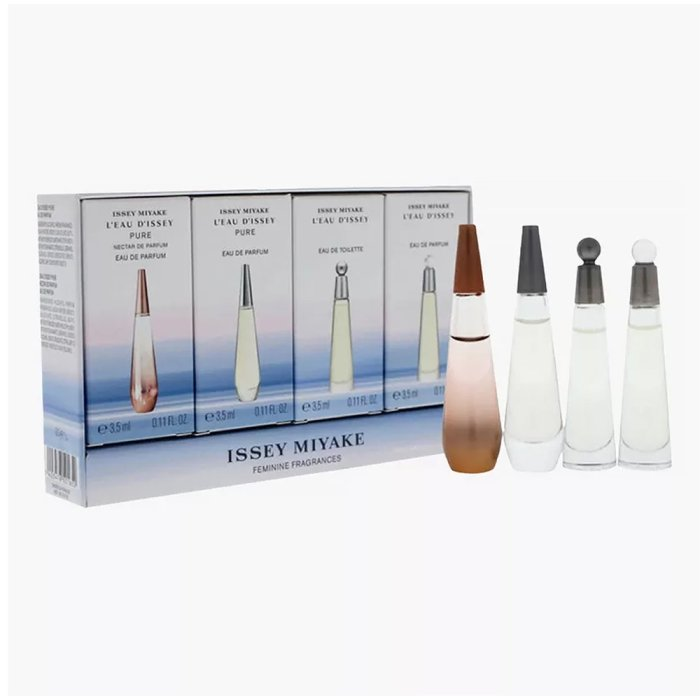 ISSEY MIYAKE (W) MINI SET 4 X 3.5ML (L'EAU D'ISSEY NECTAR EDP + PURE EDP + L'EAU D'ISSEY EDT + L'EAU D'ISSEY EDP)