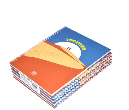 FIS Pack of 5 Spiral Hard Cover Notebook Single Line, 10X8 Inches (25.4 X 20.32 cm) 100 Sheets - FSNBS1081906