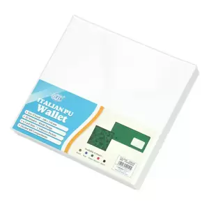 FIS Italian PU Bifold Design Wallets Polyurethane For Men, ID Card Window, 6 Card Slots, 2 Sideways Pockets, Divided Bill Compartments, Green Colour, Closed Size 100 x 105 mm - FSPQGRD6