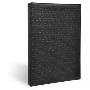 FIS Signature Book, Italian PU Material Cover, 18 Sheets with Gift Box, Black Color, 240 x 340 mm - FSCL18BKD1