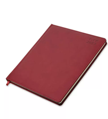 FIS 2023 Executive Diary (Arabic/English/French) Italian PU 1-Side Padded Sewn Cover Maroon - FSDI89AEFPU23MR