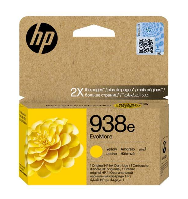 Hp Original 938e EvoMore Yellow Ink Cartridge
