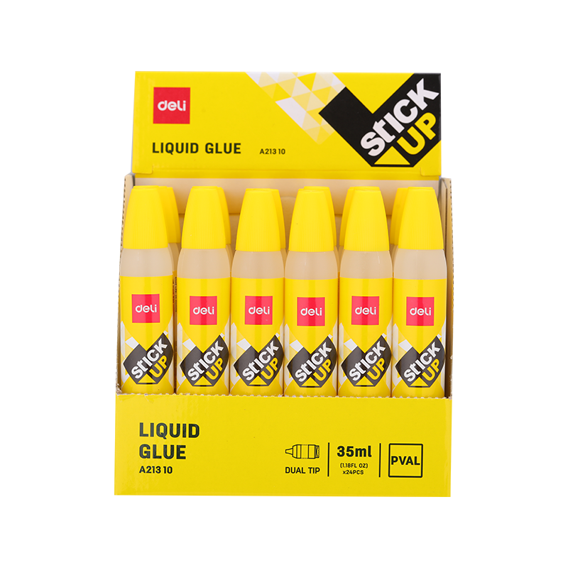 Deli EA21310 School Supplies- Dual Tip Stick Up Liquid Glue 35ml (1PC)
