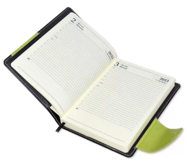 FIS Diary 2023 (English) A5, Soft Italian PU Sewn Cover - FSDI132EPU2303