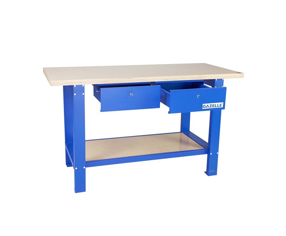 GAZELLE G2604 59 IN. WOOD TOP WORKBENCH WITH DRAWERS