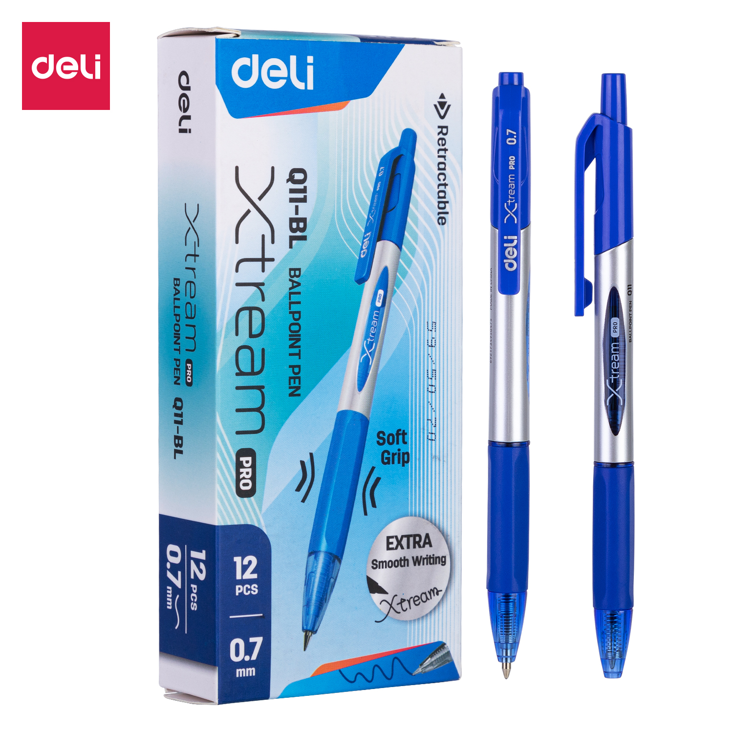 Deli-EQ11-BL Ball Point Pen