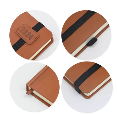 FIS Diary 2024 (English) A5, Brown - FSDI84E24BR