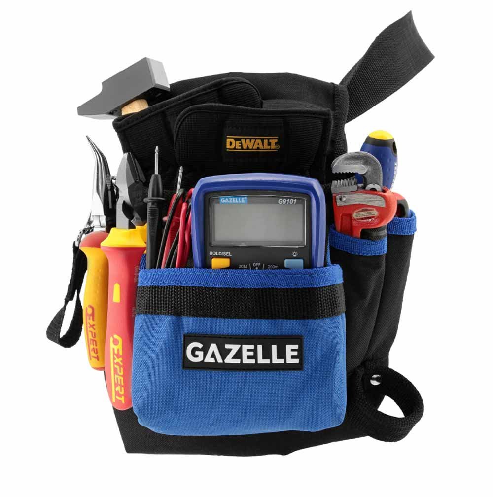 GAZELLE G8201 7-POCKET TOOL BAG WITH BELT